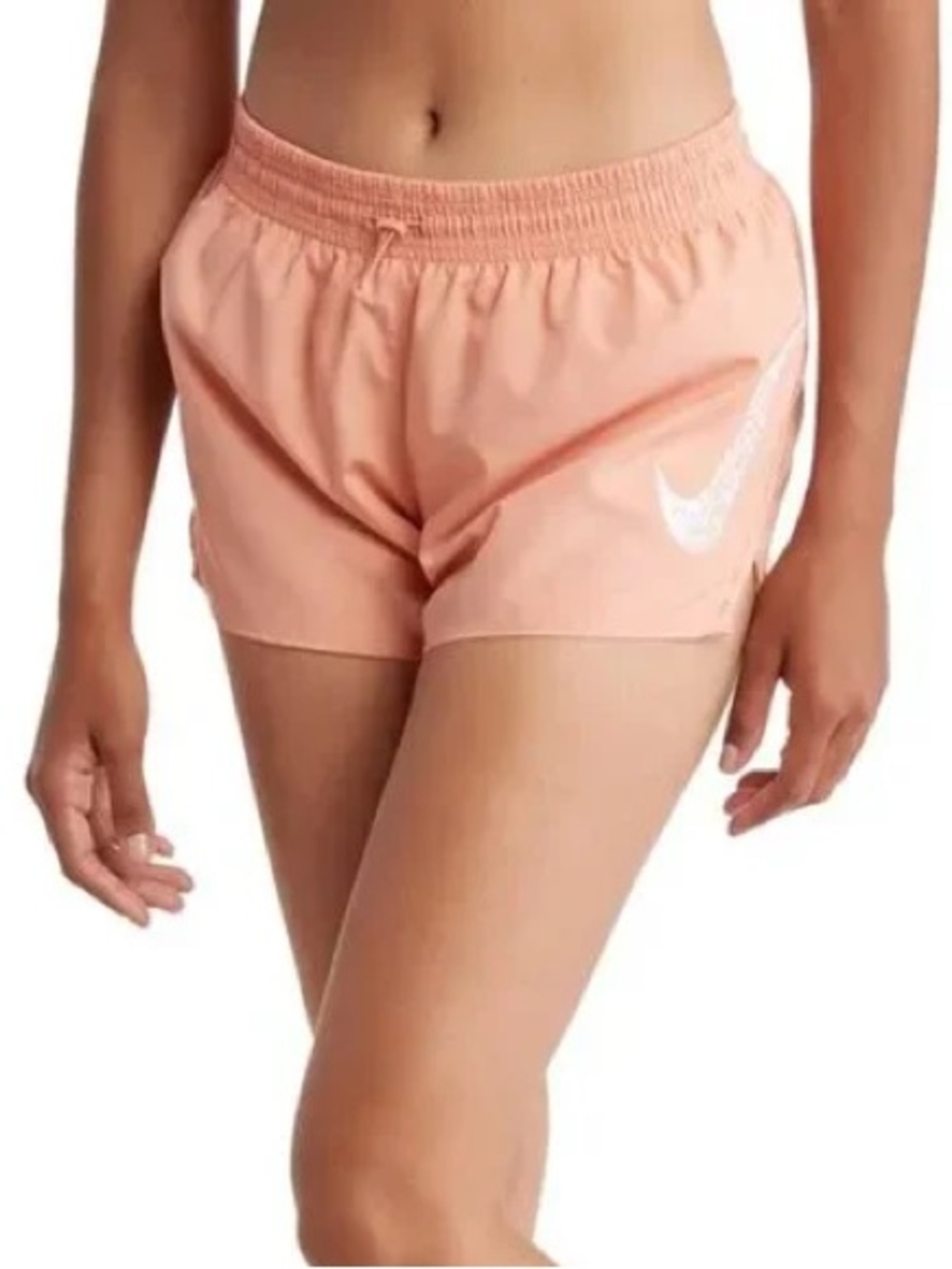 Nike | Orange Dri-Fit Swoosh MidRise Running shorts- Size Small